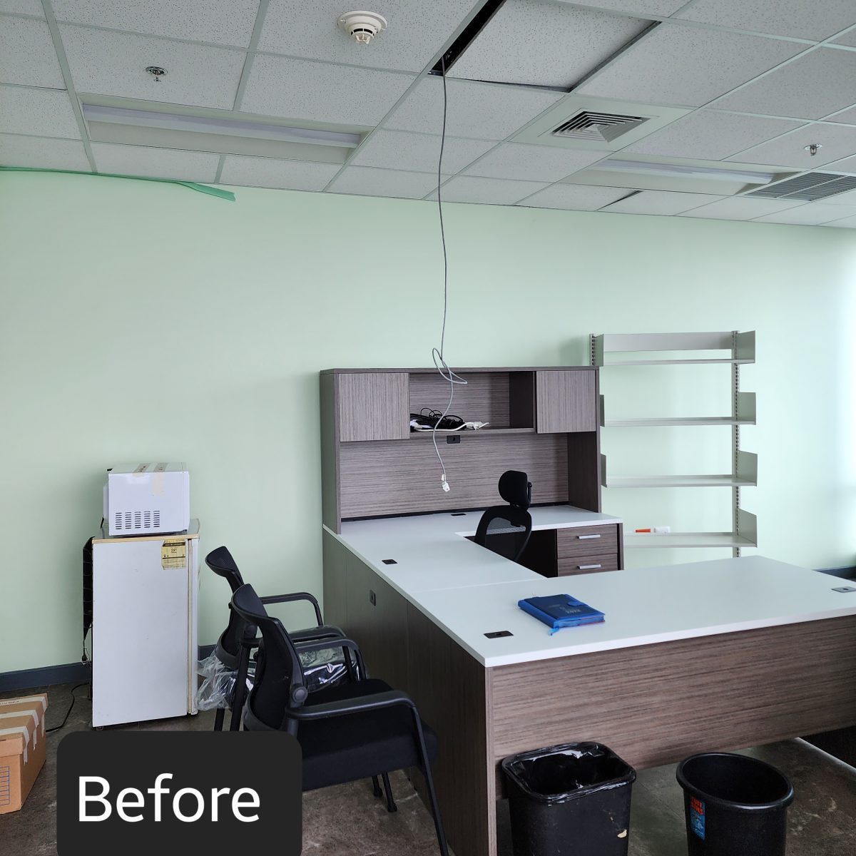 office interior design before shot