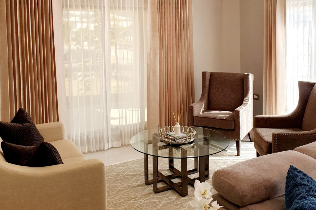 warm, inviting living room design